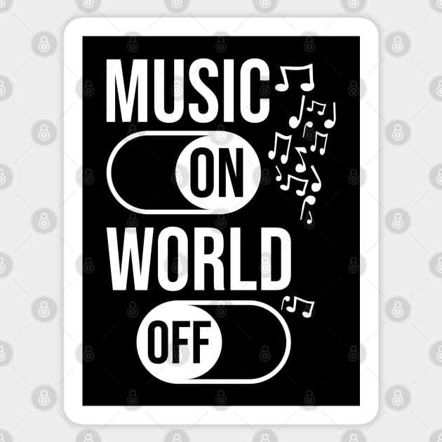 Music On World Off Sticker by Degiab